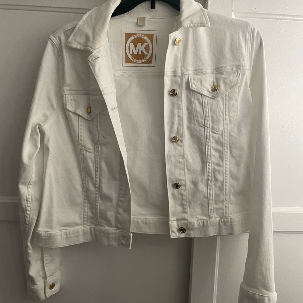 Michael Kors Women's White Denim Jacket